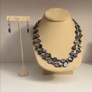 Cato Beaded Necklace and Earrings Set